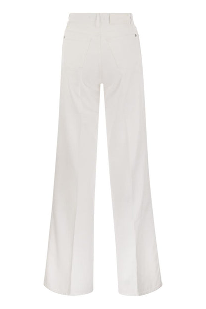 LOTTA LINEN - High Waist Flared Jeans