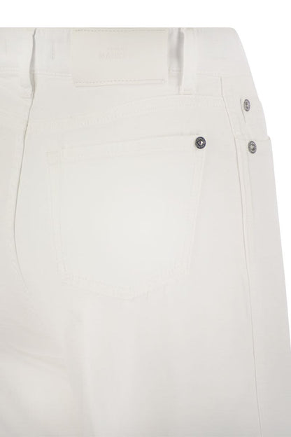 LOTTA LINEN - High Waist Flared Jeans