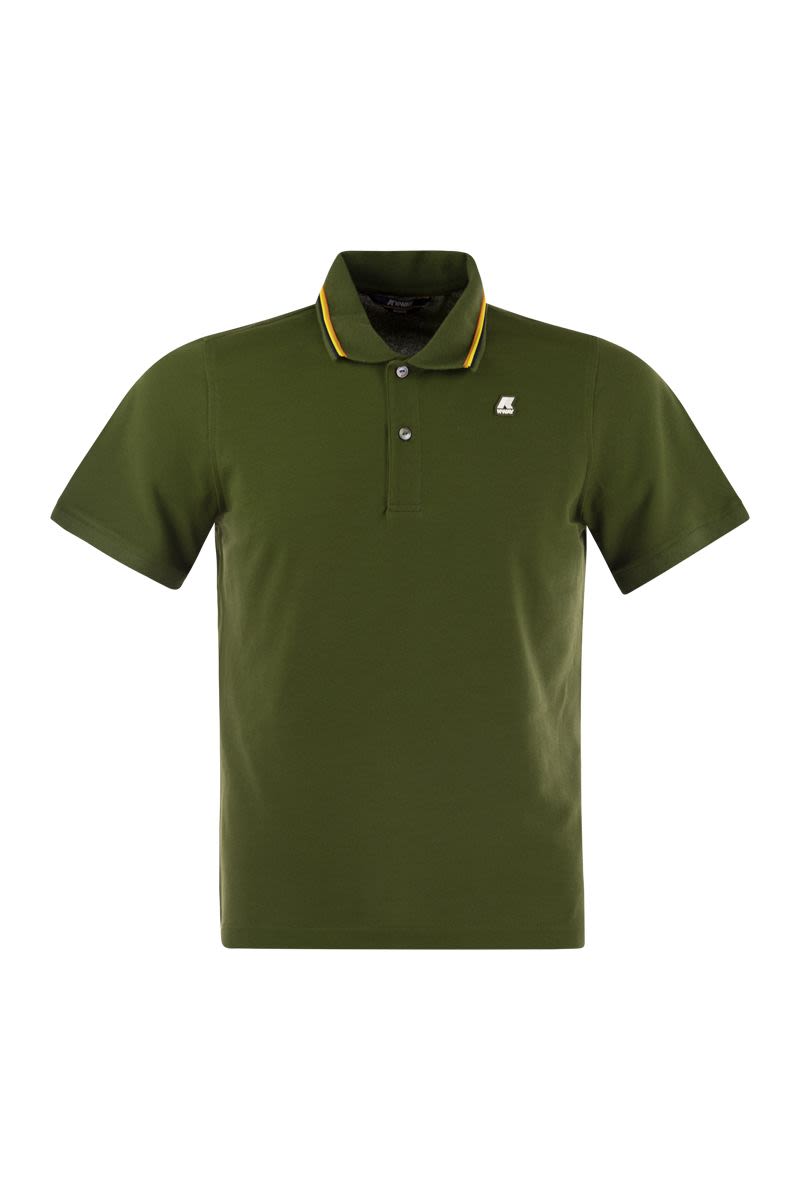 JUD - Short-sleeved cotton polo shirt