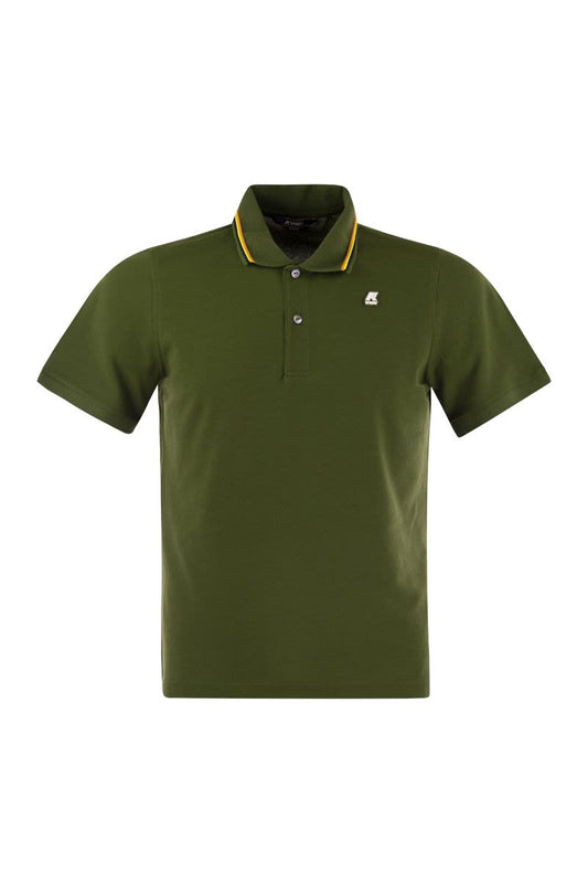 JUD - Short-sleeved cotton polo shirt