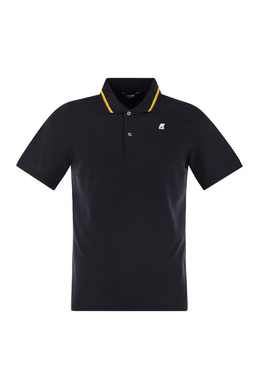 JUD - Short-sleeved cotton polo shirt