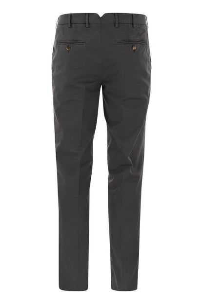 Italian fit cotton gabardine trousers