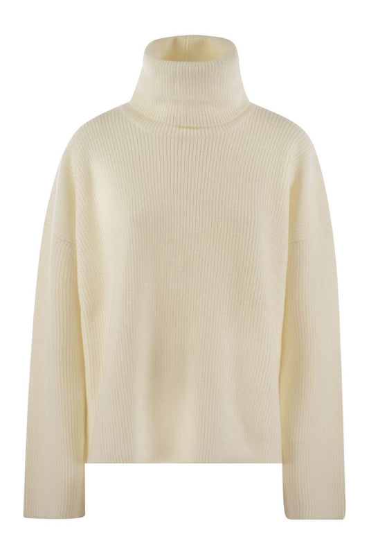 Boxy turtleneck sweater