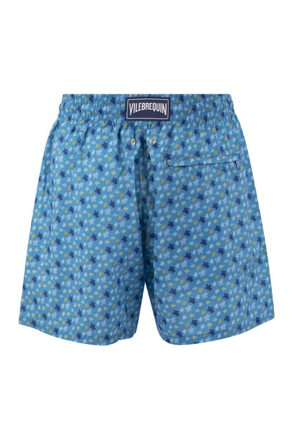 Ultralight and foldable patterned beach shorts