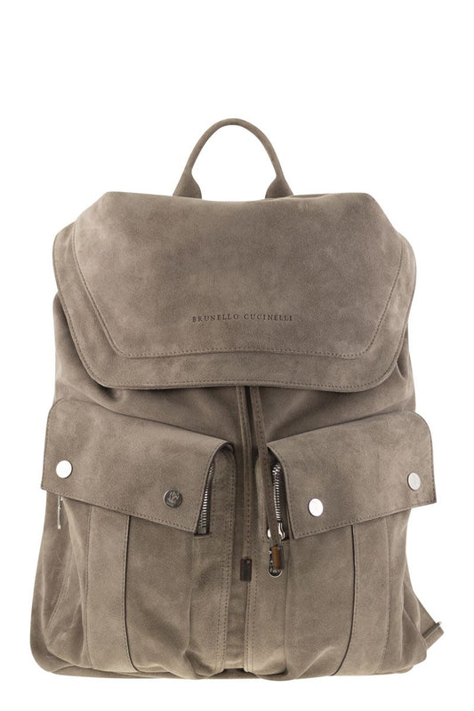 Suede Backpack