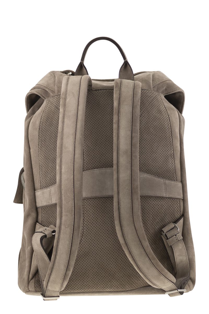 Suede Backpack