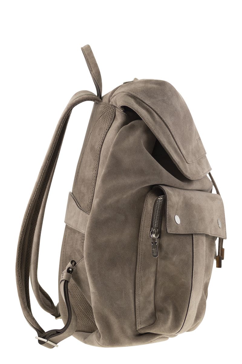 Suede Backpack