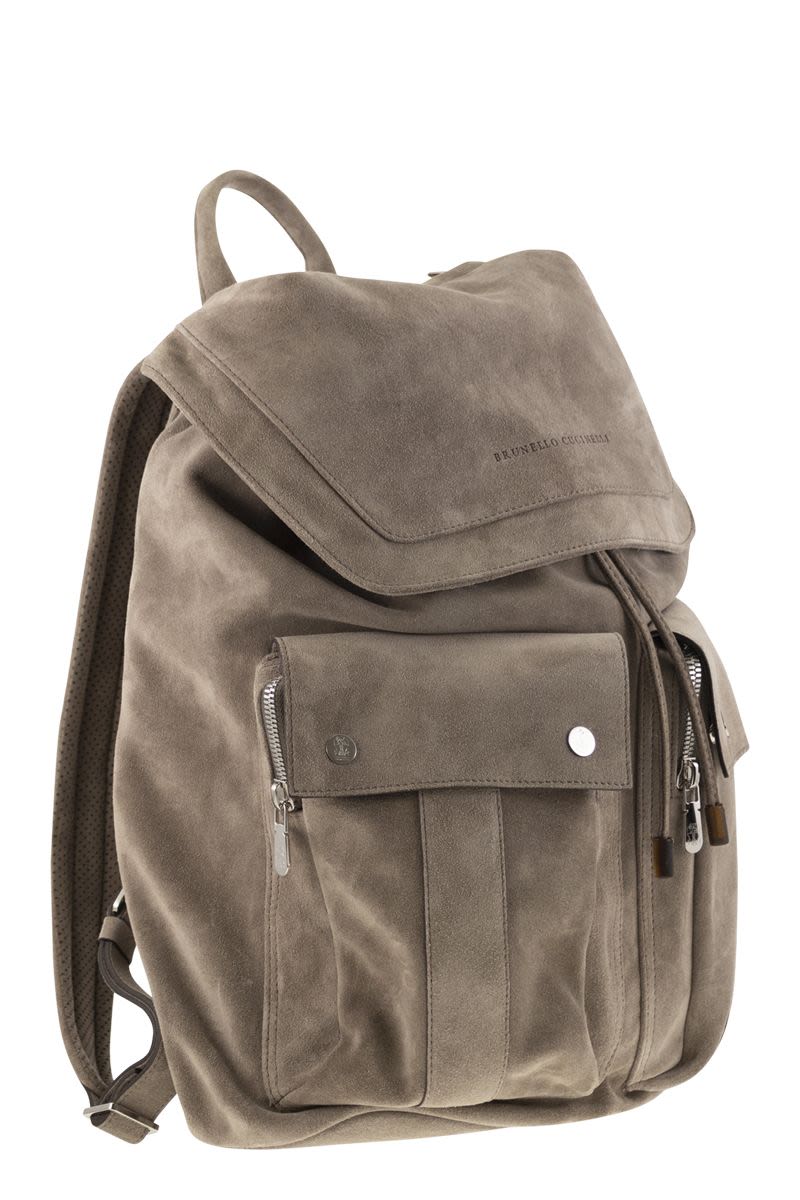 Suede Backpack