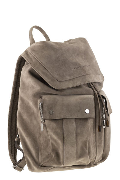 Suede Backpack