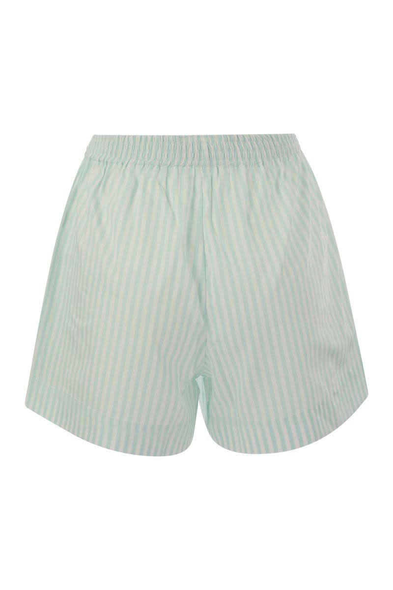 MEAVE - Striped cotton shorts