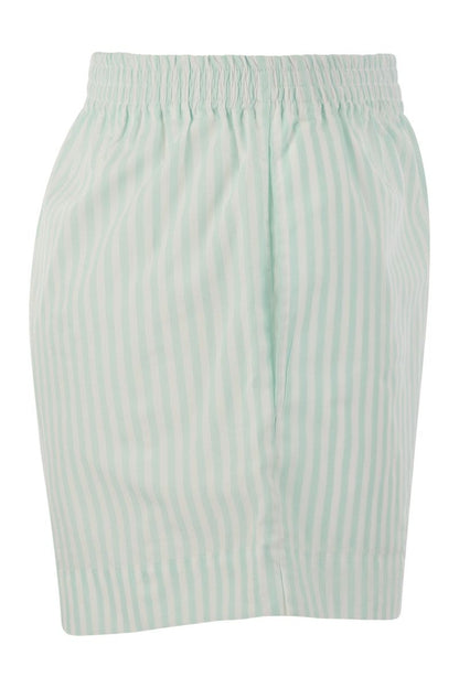 MEAVE - Striped cotton shorts