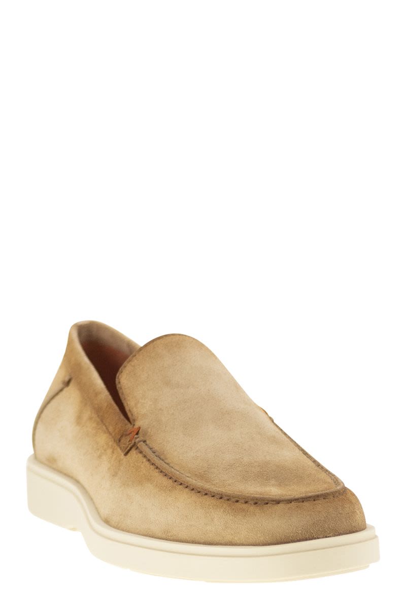 Suede moccasin