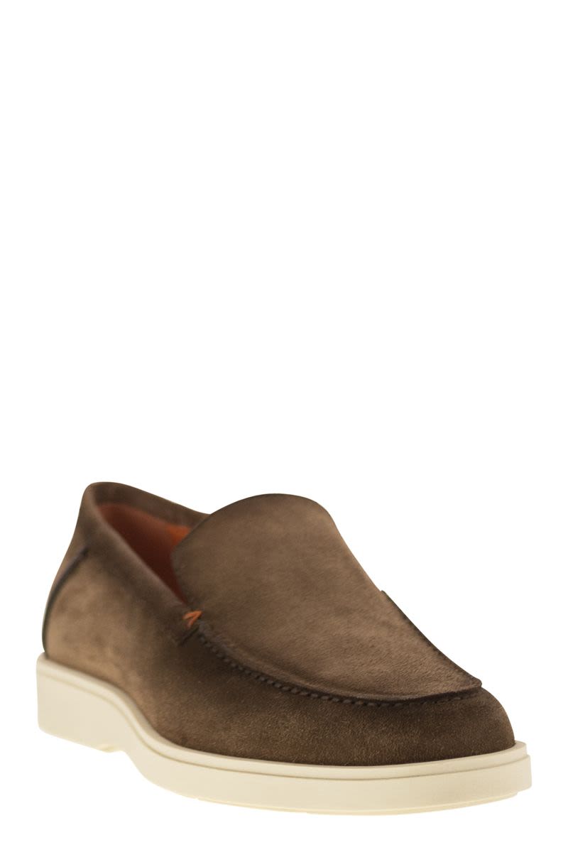 Suede moccasin