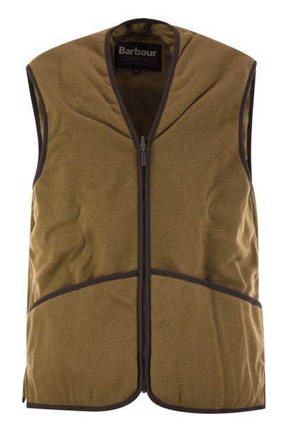 Warm fleece waistcoat with zip