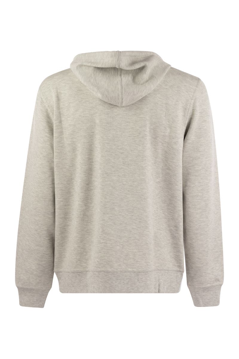 Cotton, cashmere and silk fleece zipped topwear