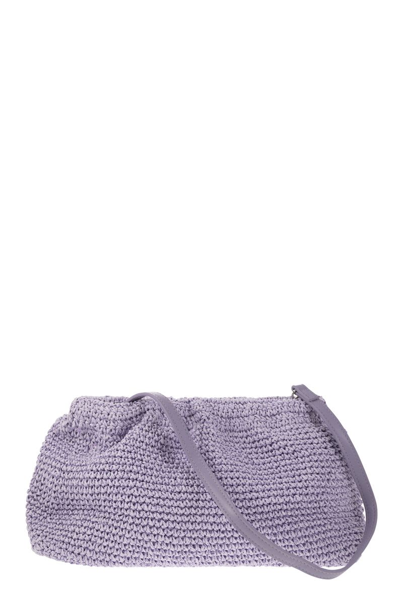 MILENE - Raffia clutch bag