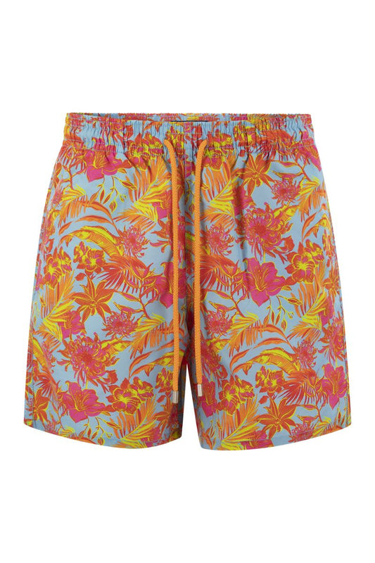 TAHITI FLOWERS beach shorts