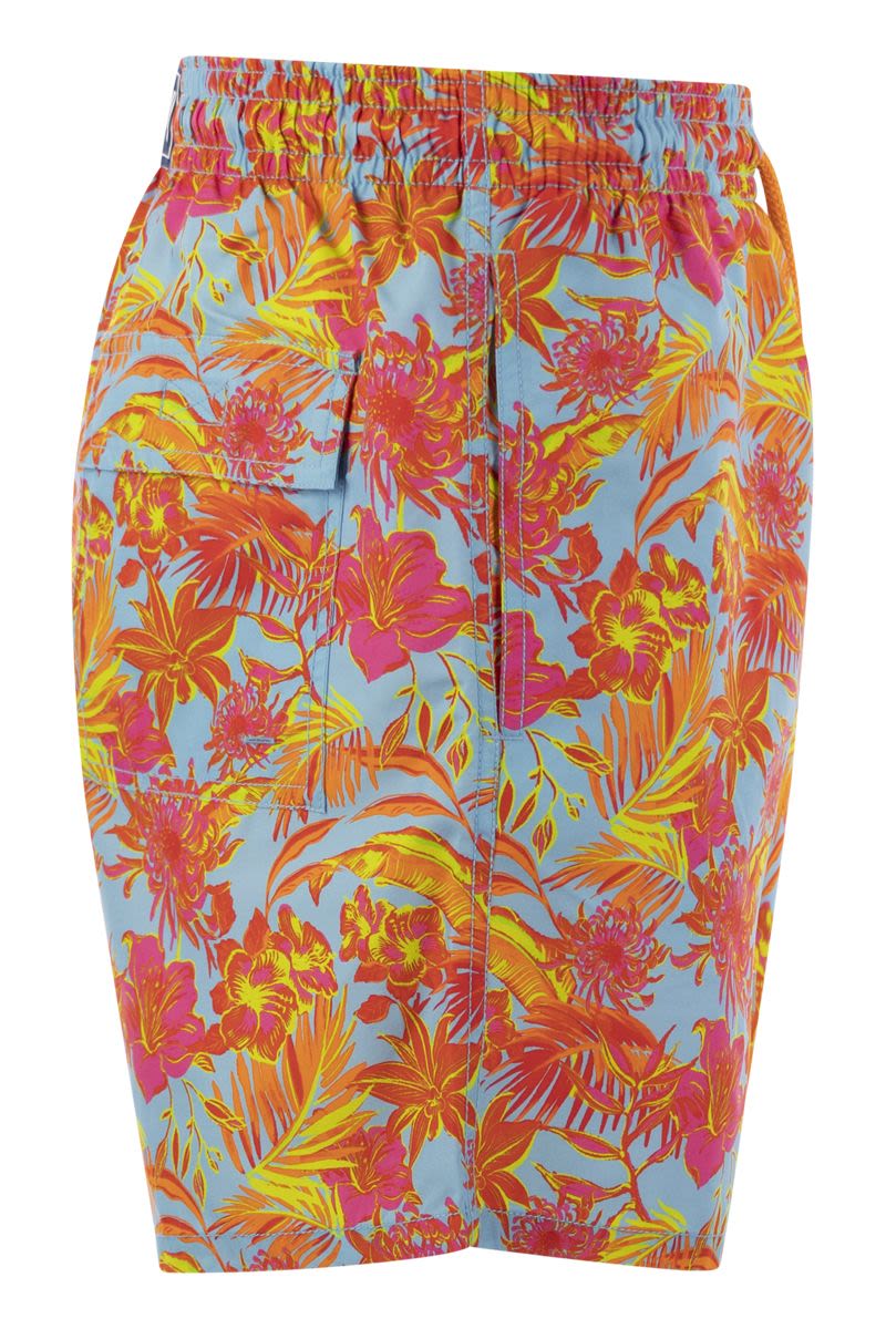 TAHITI FLOWERS beach shorts