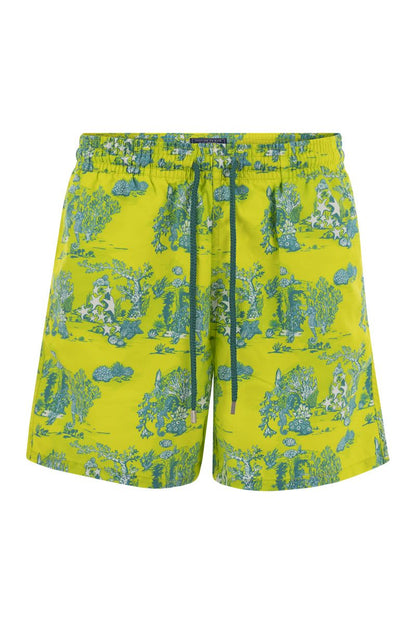 Swimming shorts with seabed