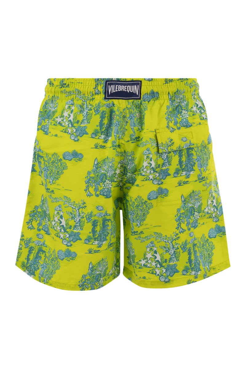 Swimming shorts with seabed