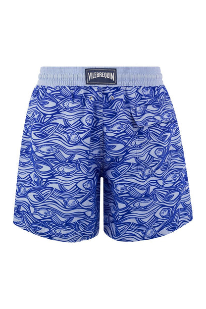 FLOCKED AQUARIUM swimming shorts