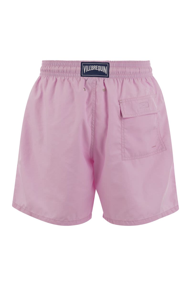 Plain-coloured beach shorts