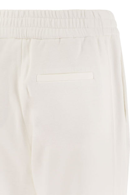 Track trousers in light cotton fleece