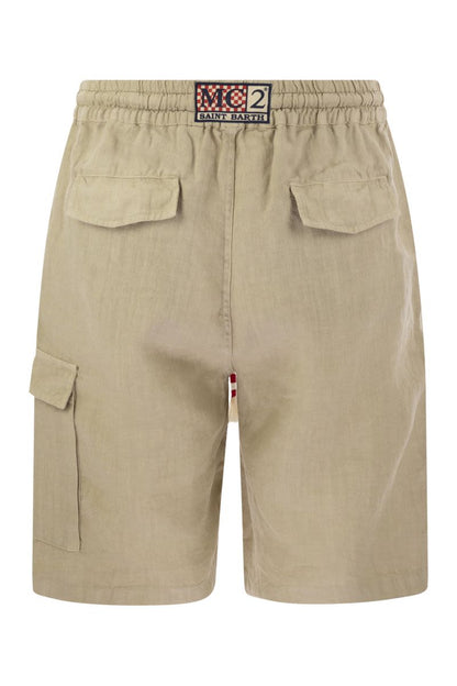 MARSEILLE - Linen Bermuda Shorts