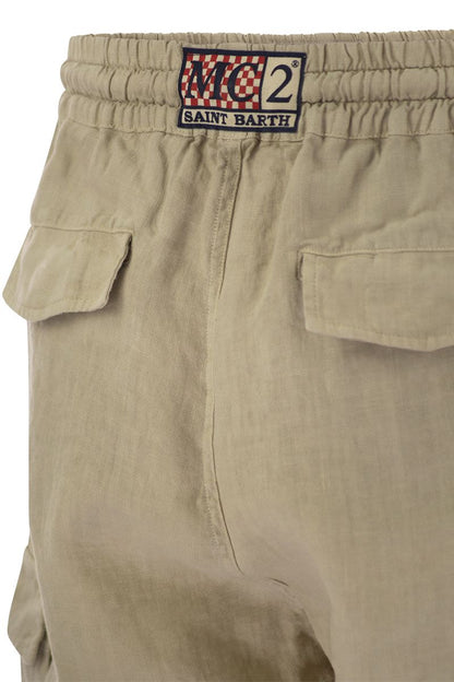 MARSEILLE - Linen Bermuda Shorts