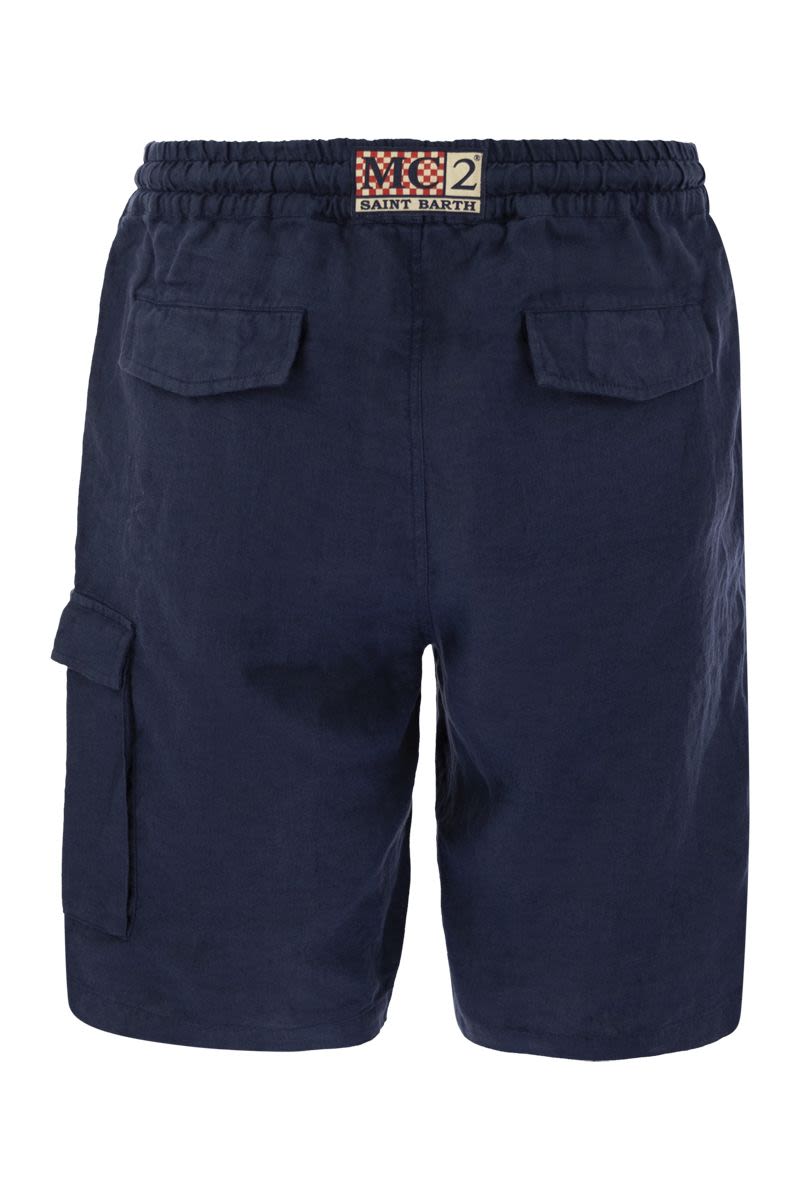 MARSEILLE - Linen Bermuda Shorts