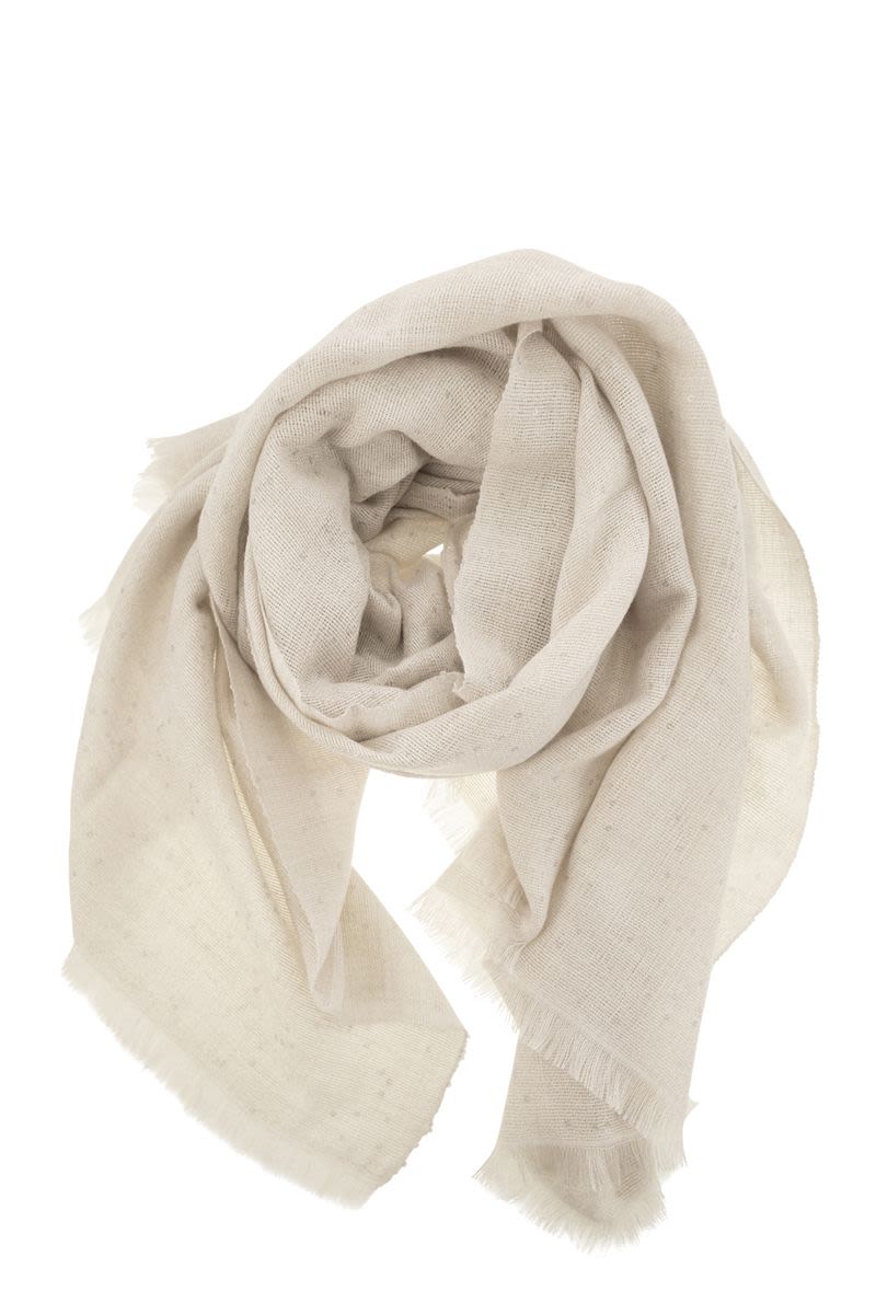 Diamond cashmere and silk scarf