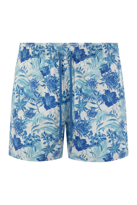 TAHITI FLOWERS beach shorts