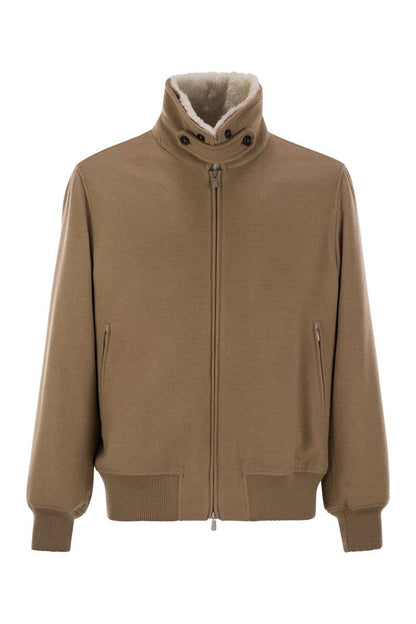 Cashmere bomber jacket