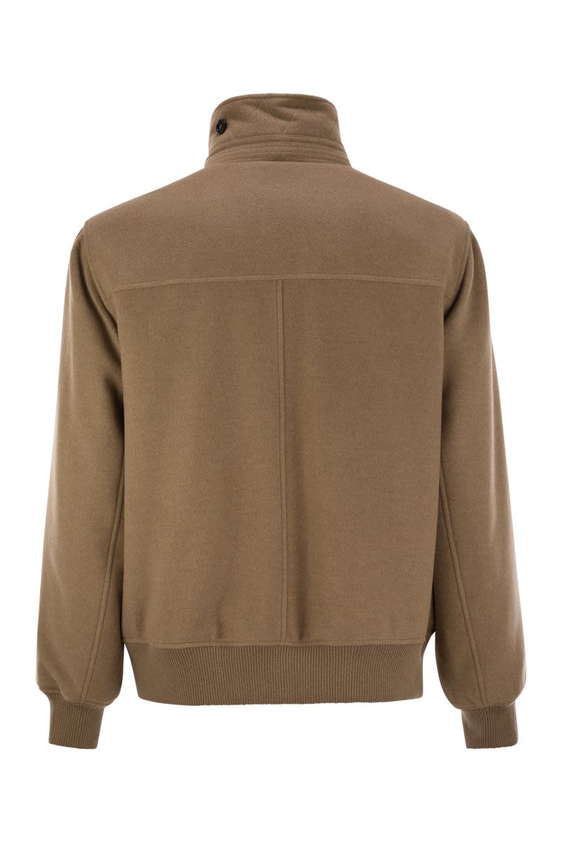 Cashmere bomber jacket