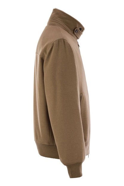 Cashmere bomber jacket