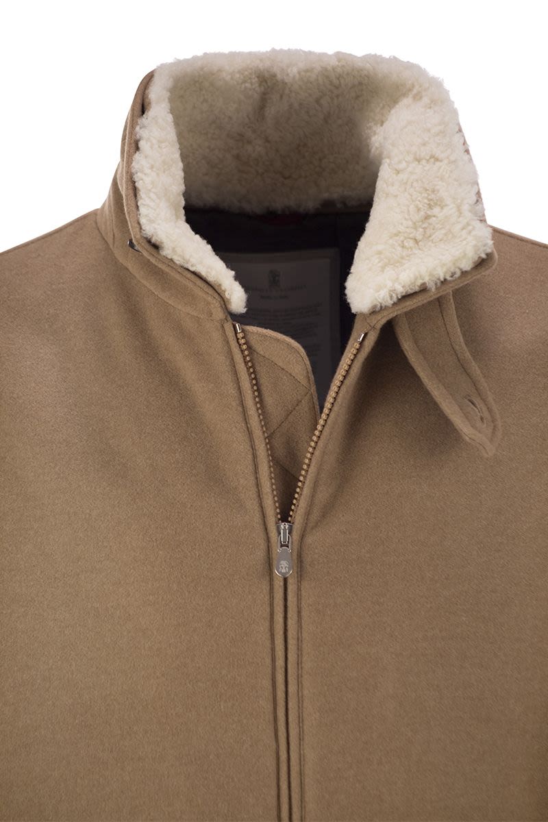 Cashmere bomber jacket