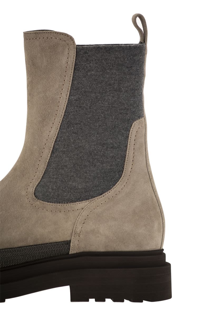 Suede Chelsea Boot with "Precious Detail"