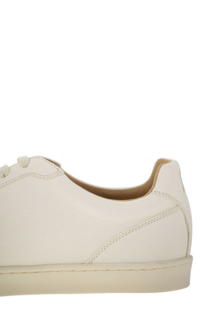 Deerskin trainers with latex sole