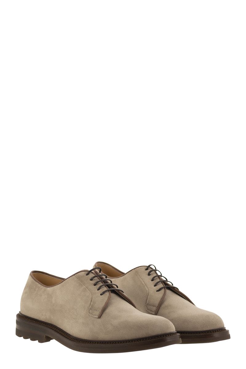 Suede derby