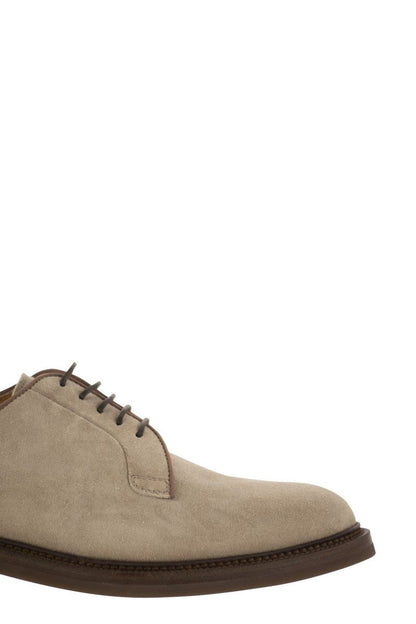 Suede derby