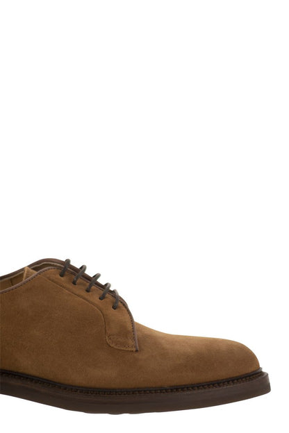 Suede derby