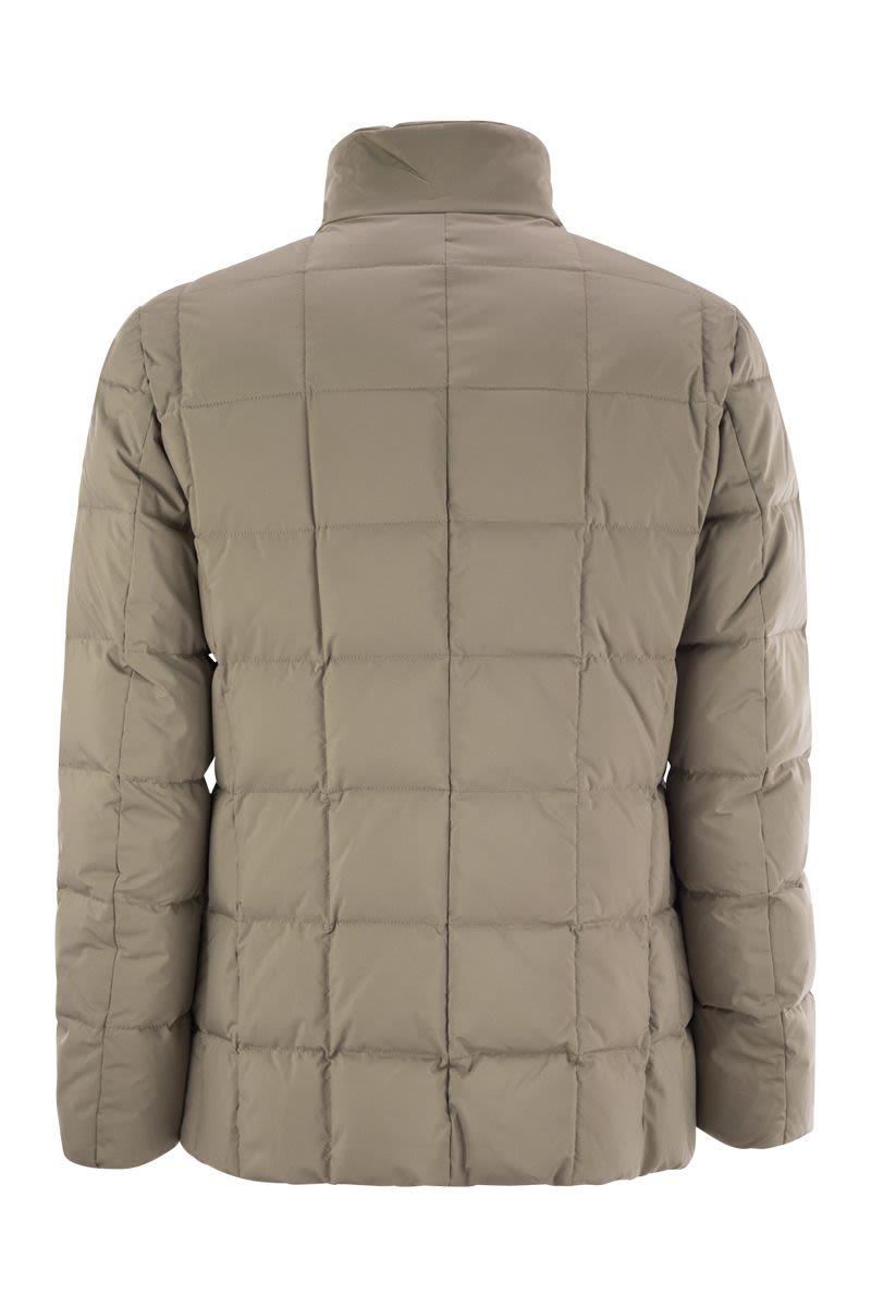 Double-front down jacket