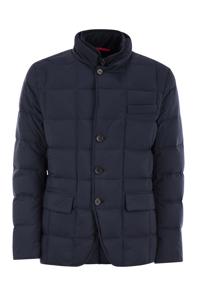 Double-front down jacket