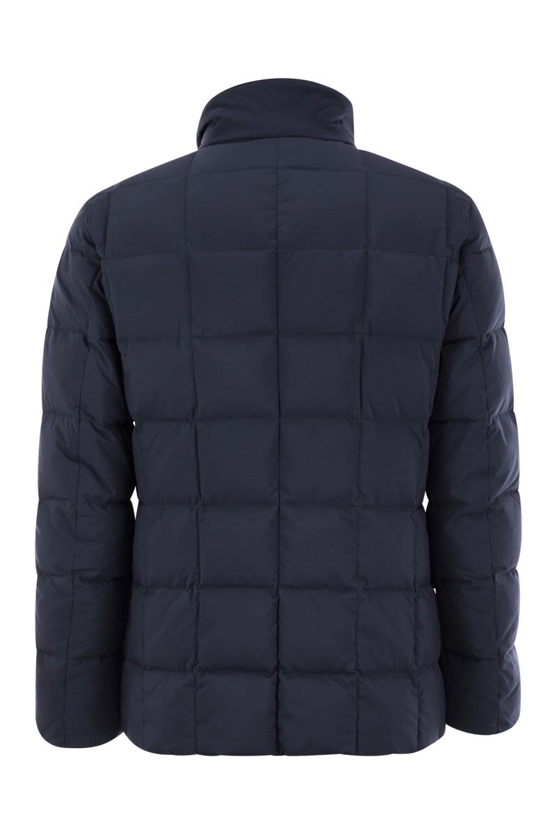 Double-front down jacket