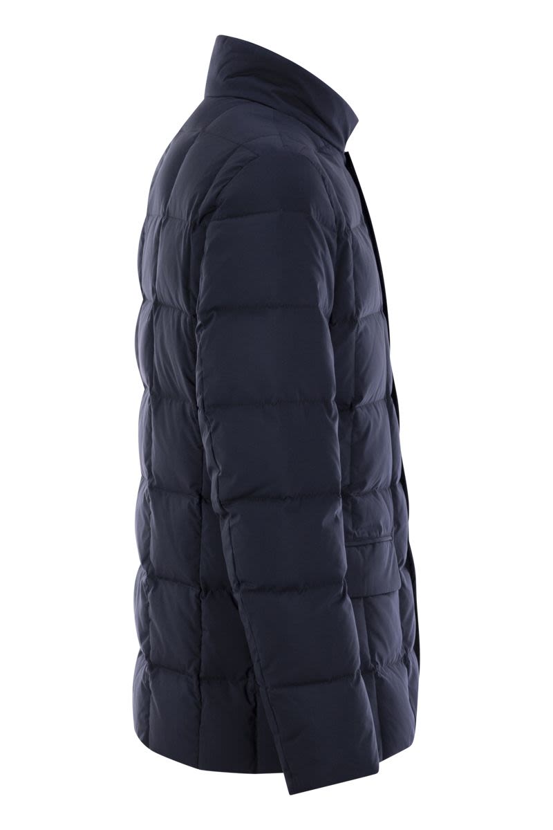 Double-front down jacket