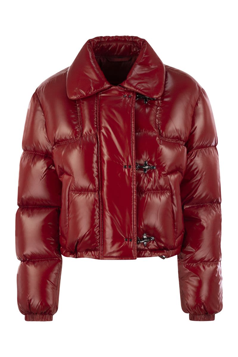 3-hook cropped down jacket