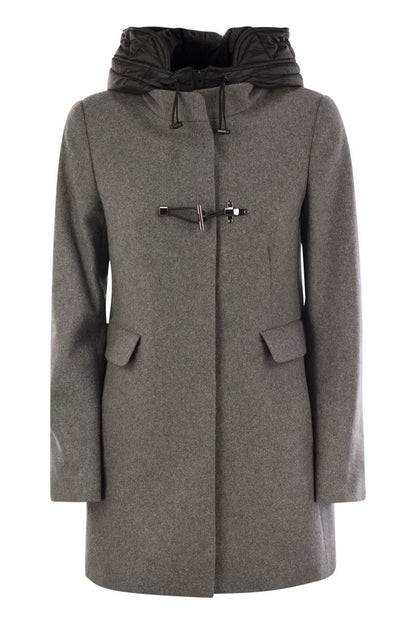 Toggle Coat in Wool Cloth