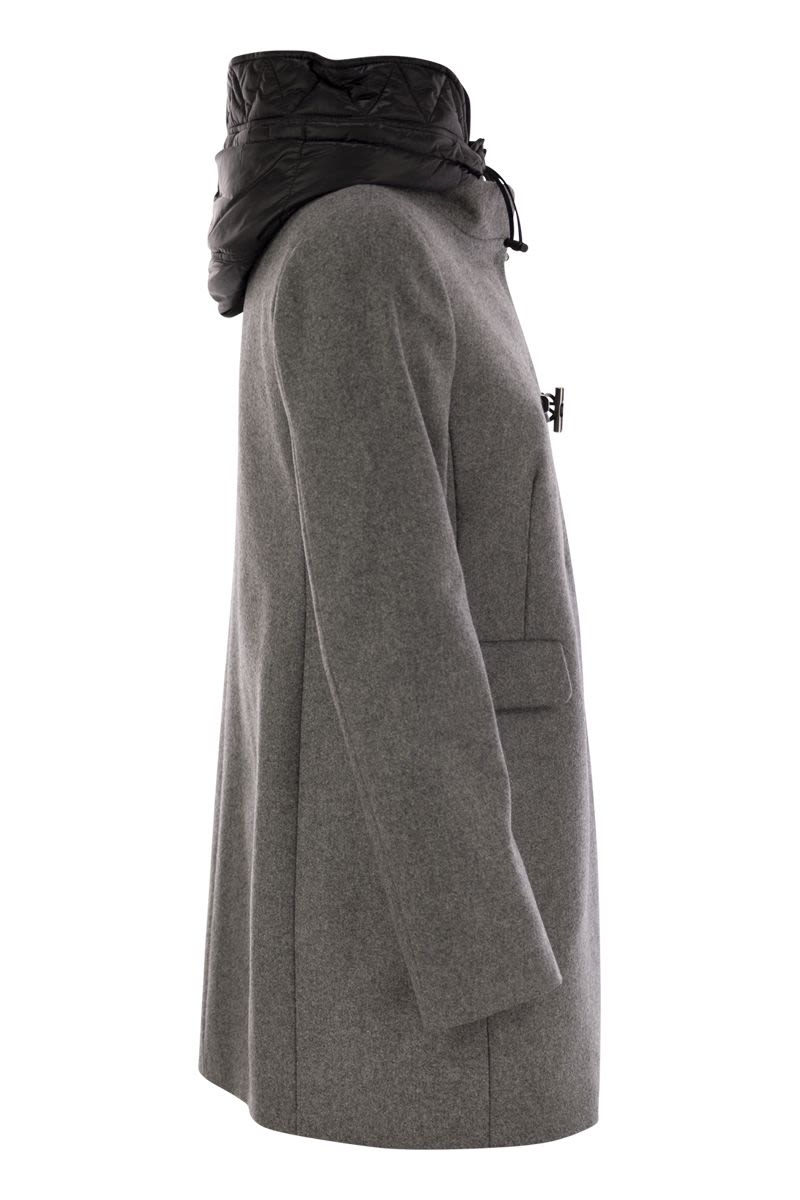 Toggle Coat in Wool Cloth