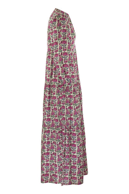 NADJA - Long dress with flower pattern