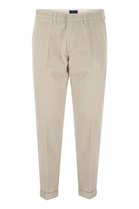 Slim corduroy trousers